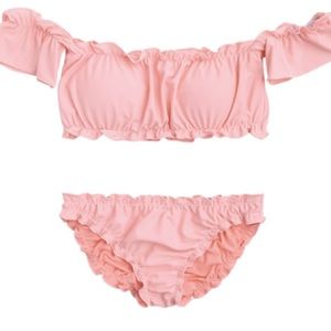 Ruffled Off Shoulder Bikini NEW with tags